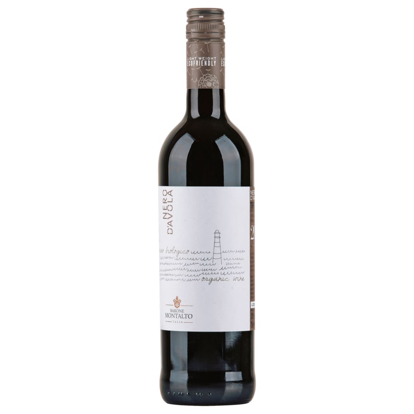 Montalto Nero D'Avola Sicilia Organic Rotwein Bio trocken 0,75l